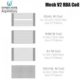 VANDY VAPE - Coil pronte Mesh V2 10pz