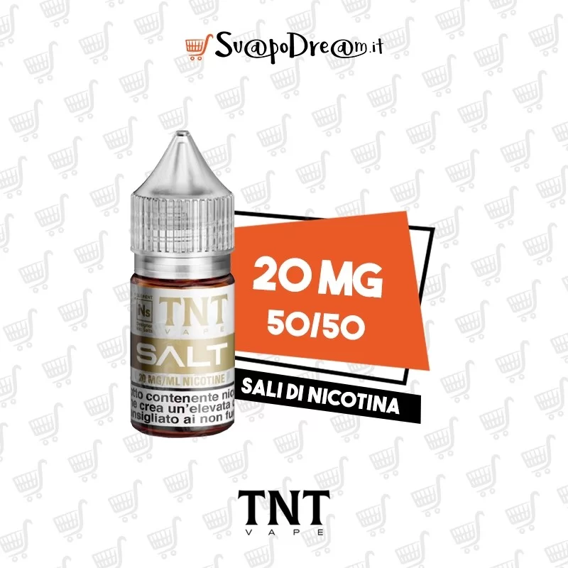 TNT VAPE - Basetta 10ml SALT 50/50 Sali di Nicotina 20
