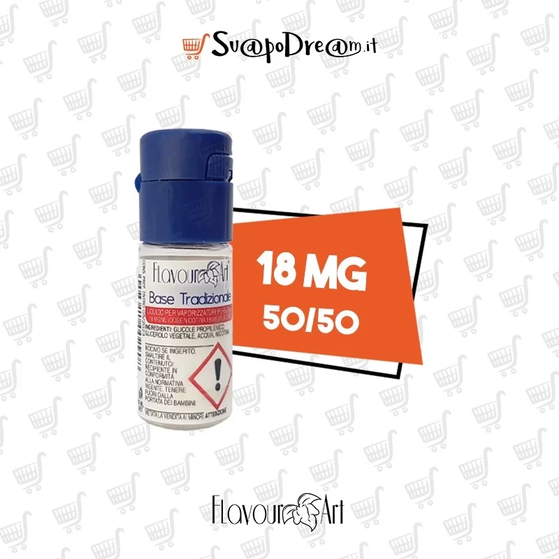 FLAVOURART - Basetta 10ml VPG 50/50 Nicotina 18