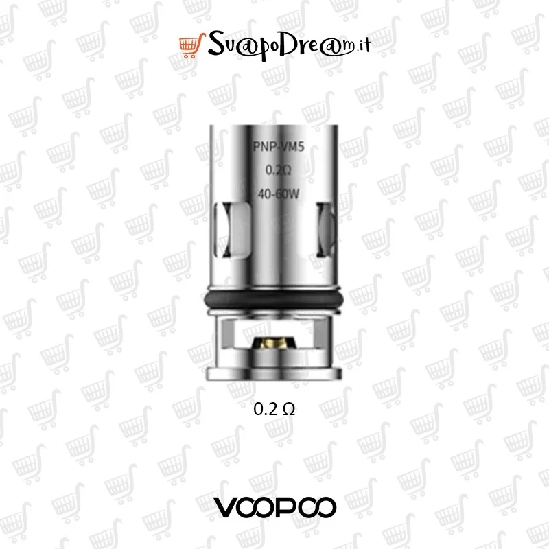 VOOPOO - Resistenze PnP-VM5 0.2 Ohm 5pz
