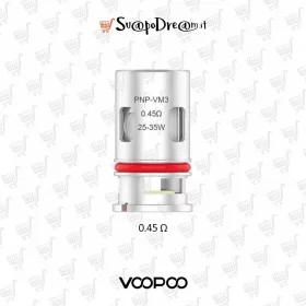 VOOPOO - Resistenze 0.45 Ohm PnP-VM3 - 5pz