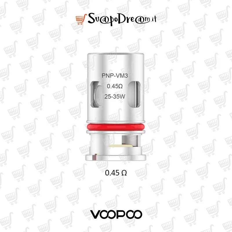 VOOPOO - Resistenze PnP-VM3 0.45 Ohm 5pz