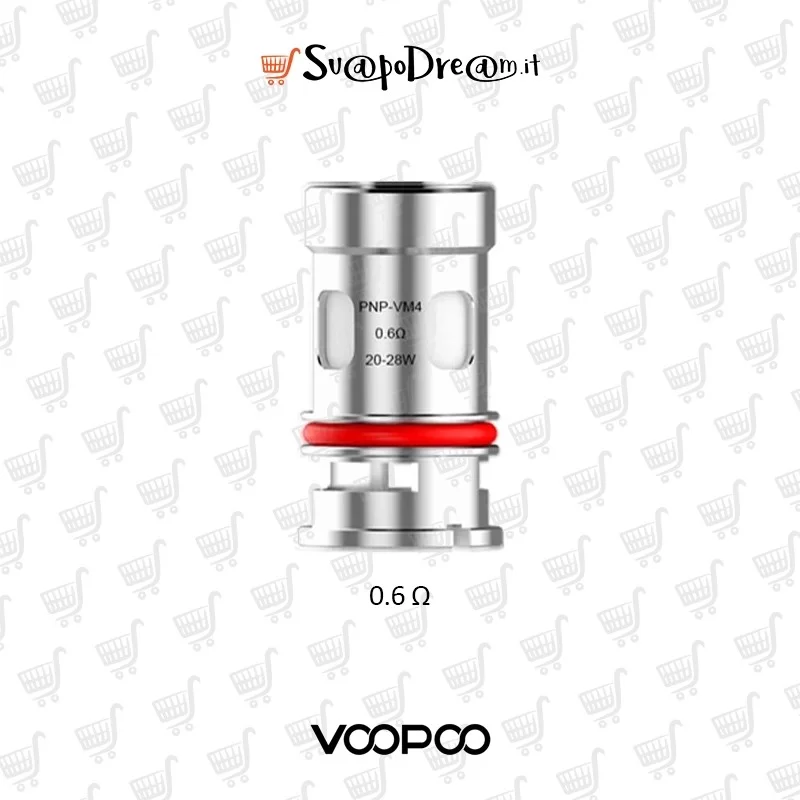 VOOPOO - Resistenze PnP-VM4 0.6 Ohm 5pz