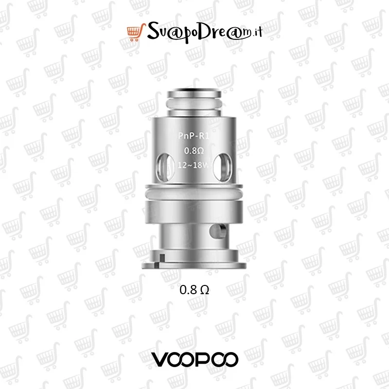 VOOPOO - Resistenze PnP-R1 0.8 Ohm 5pz