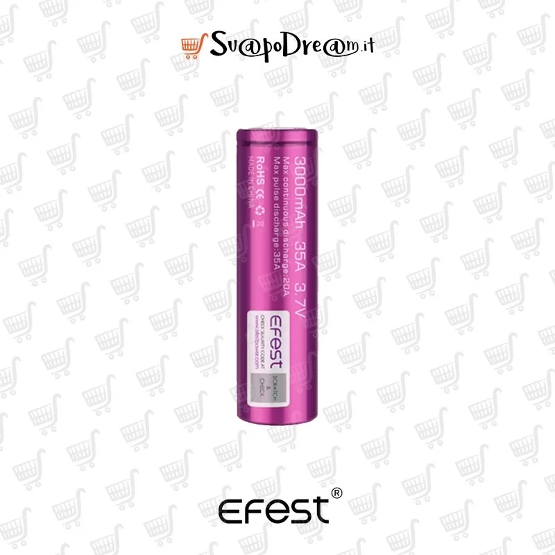 EFEST - Batteria 18650 3000mAh 35A 1pz