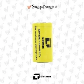 LISTMAN - Batteria 18350 1100mAh 15A - 1pz