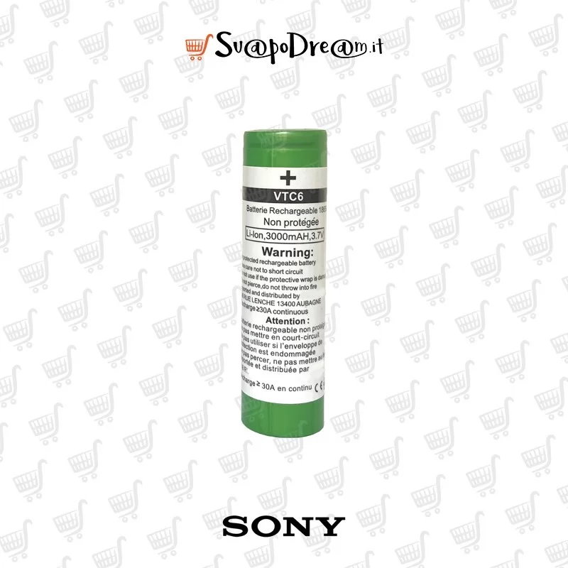 SONY - Batteria 18650 VTC6 3000mAh 30A 1pz