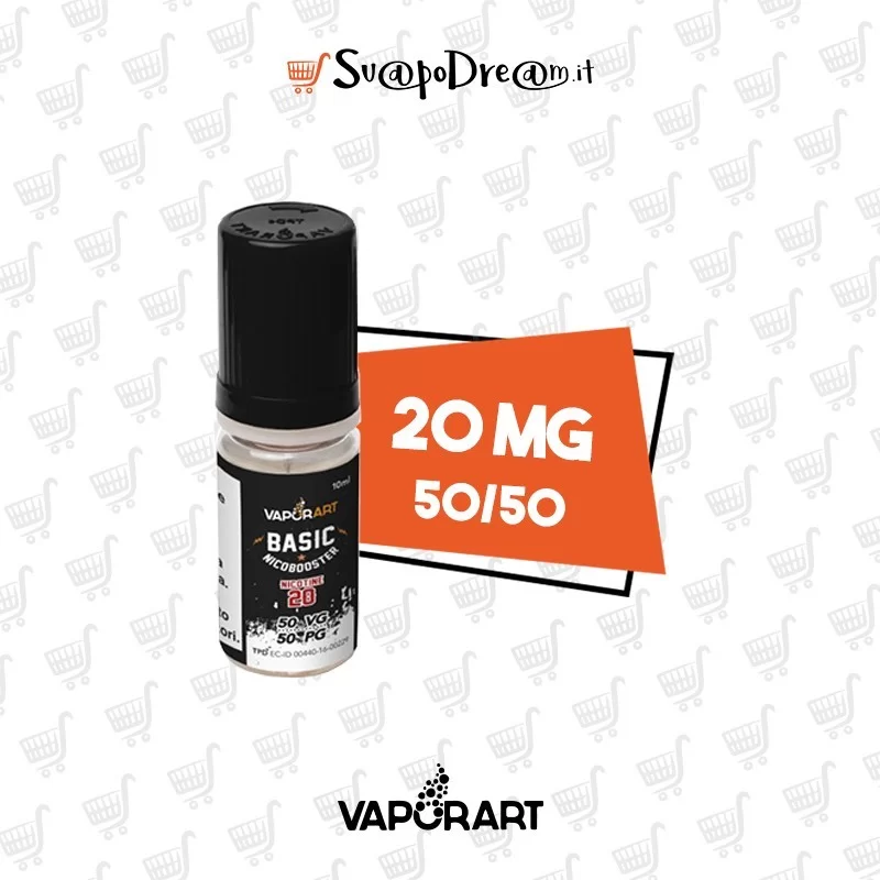VAPORART - Basetta 10ml 50/50 Nicotina 20