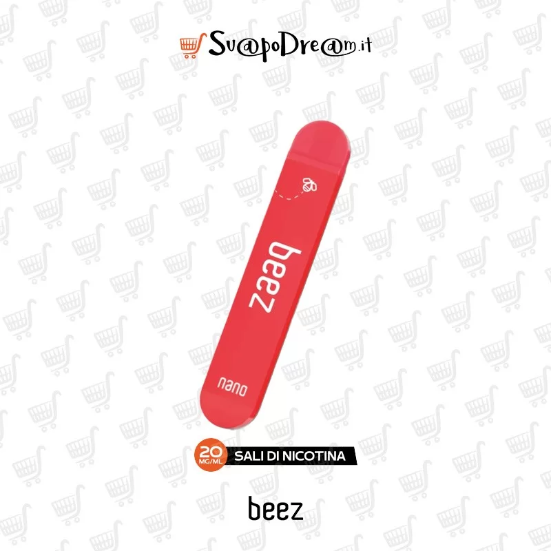 BEEZ VAPOR - Pod Mod Usa e Getta BEEZ NANO STRAWBERRY ICE 600 PUFF