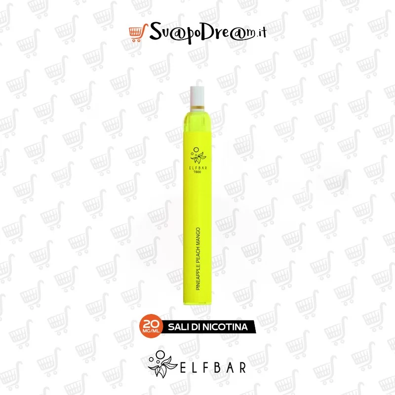 ELFBAR - Pod Mod Usa e Getta T600 V2 PINEAPPLE PEACH MANGO 600 PUFF