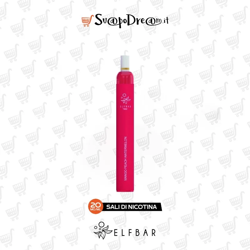 ELFBAR - Pod Mod Usa e Getta T600 V2 MANGO PEACH WATERMELON 600 PUFF