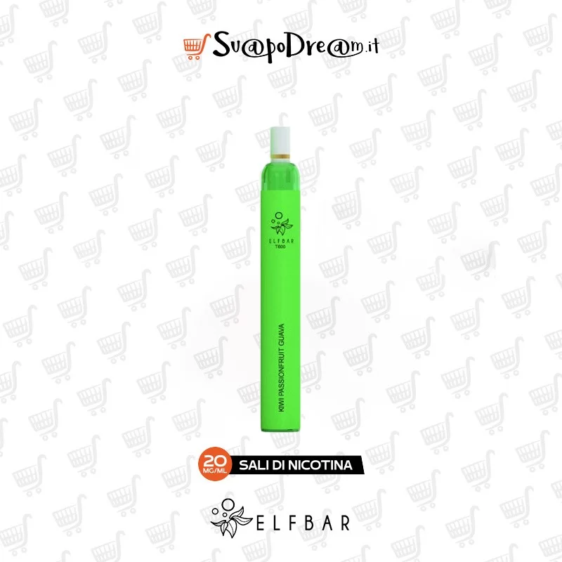 ELFBAR - Pod Mod Usa e Getta T600 KIWI PASSION FRUIT GUAVA 600 PUFF