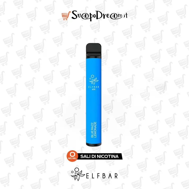 ELFBAR - Pod Mod Usa e Getta BLUE RAZZ LEMONADE Nic Zero 600 PUFF