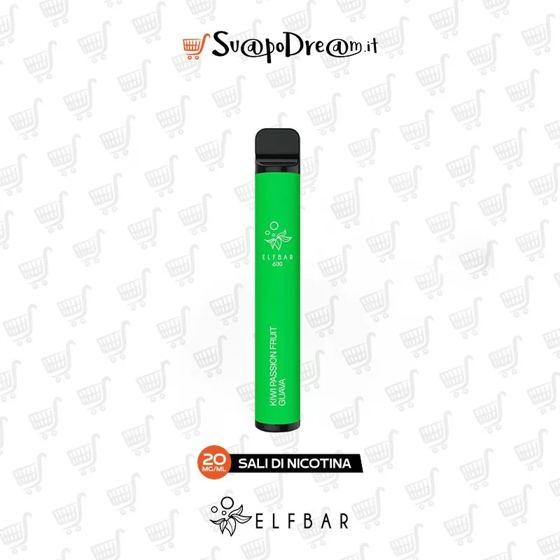 ELFBAR - Pod Mod Usa e Getta KIWI PASSION FRUIT GUAVA 600 PUFF