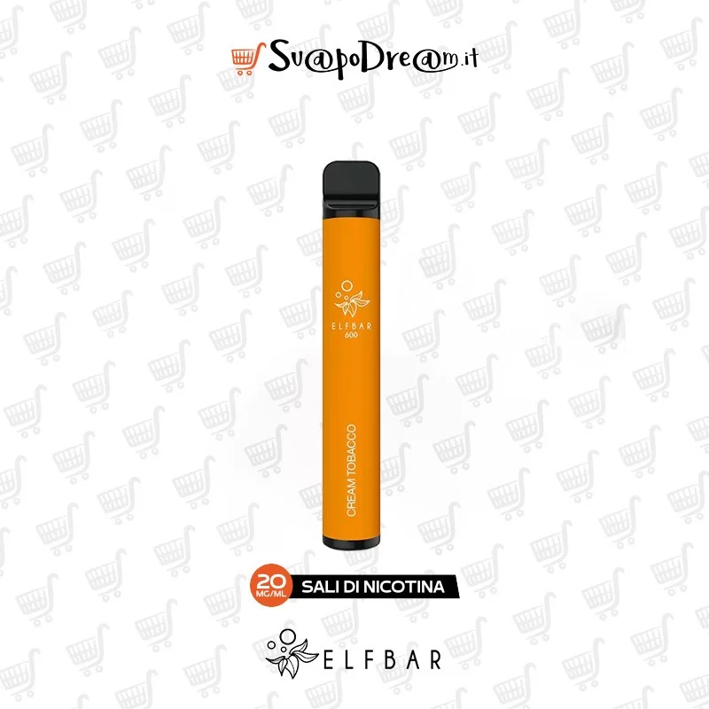 ELFBAR - Pod Mod Usa e Getta CREAM TOBACCO 600 PUFF