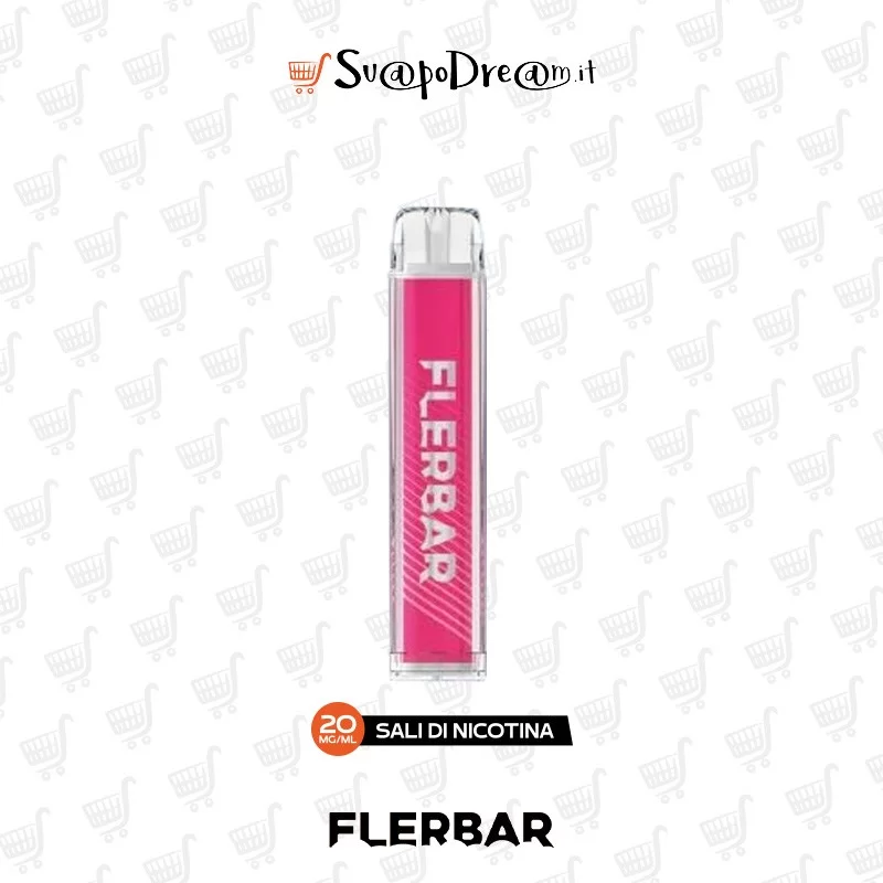 FLERBAR - Pod Mod Usa e Getta STRAWBERRY ICE 600 PUFF