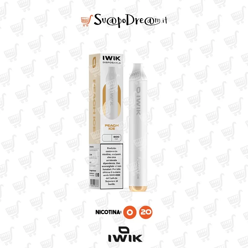 IWIK - Pod Mod Usa e Getta PEACH ICE 600 PUFF