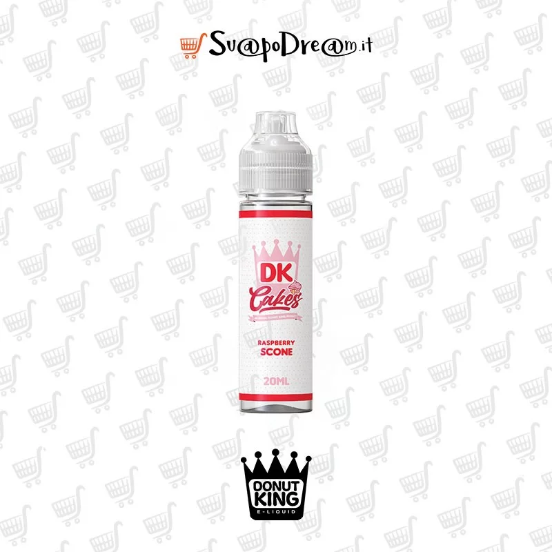 DONUT KING - Liquido Scomposto 20ml DK Cakes RASPBERRY SCONE