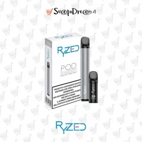 RYZED Pod Mod SILVER + 1 Pod Precaricata TOBACCO 600PUFF