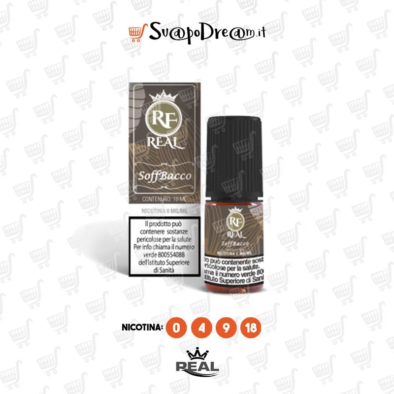 REAL FARMA - Liquido Pronto 10ml SOFF BACCO (Soff Tobacco)