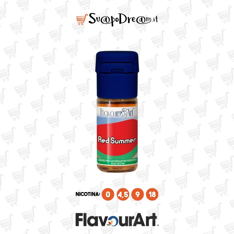 FLAVOURART - Liquido 10ml RED SUMMER
