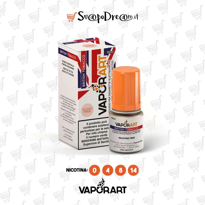 VAPORART - Liquido 10ml BRITISH TOBACCO