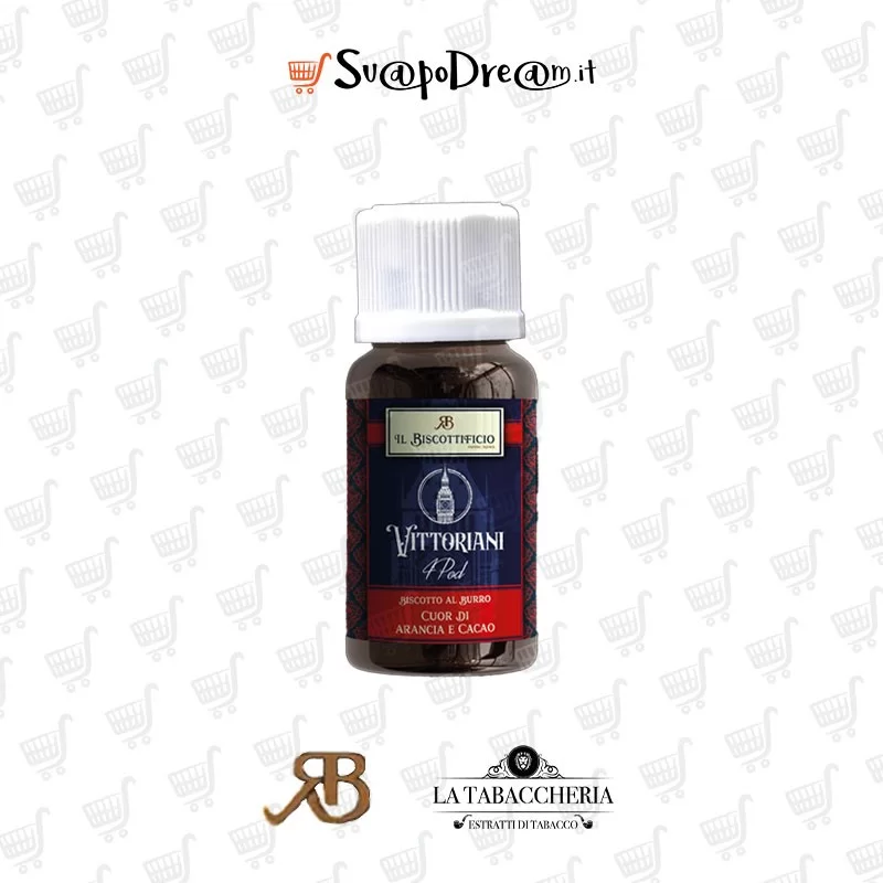 IL BISCOTTIFICIO ROMA - Aroma Shot 20ml Vittoriani CUOR DI ARANCIA E CACAO
