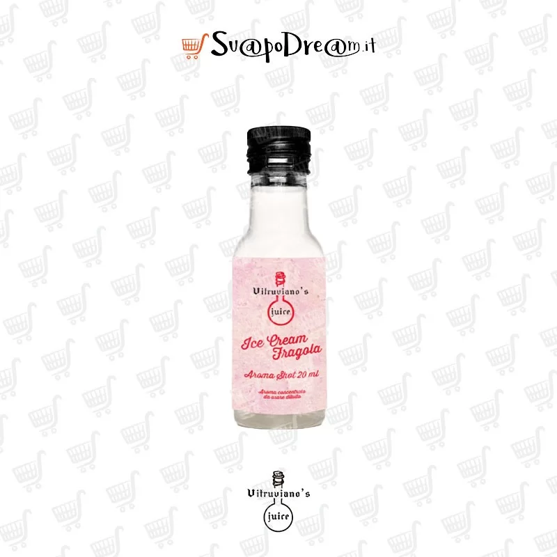 VITRUVIANO'S JUICE - Aroma Shot 20ml ICE CREAM FRAGOLA