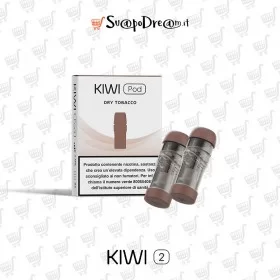 KIWI VAPOR - Pod Precaricate per Sigaretta Elettronica KIWI-KIWI 2 DRY TOBACCO