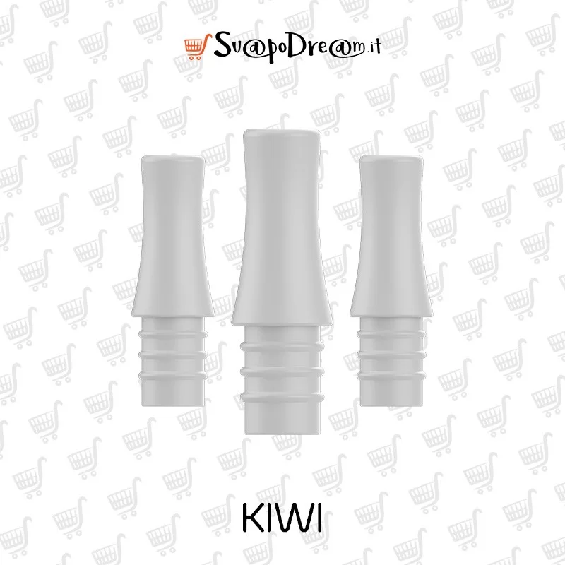 KIWI VAPOR - Drip Tip Silicone Kiwi Sigaretta Elettronica 3pz