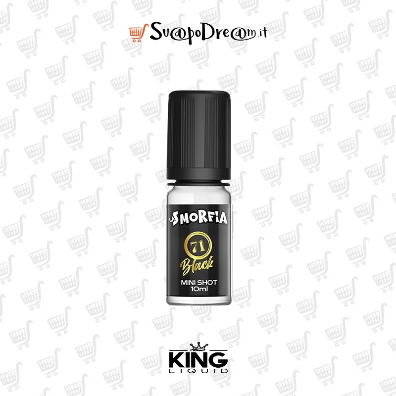 KING LIQUID - Aroma Mini Shot 10ml LA SMORFIA N.71 BLACK