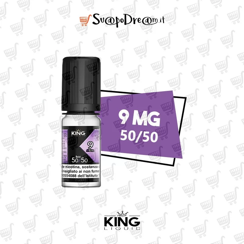 KING LIQUID - Basetta 10ml VPG 50/50 nicotina 9