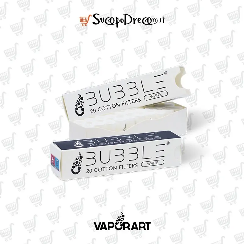 BUBBLE VAPORART Filtri in Cotone 20pz