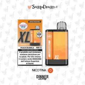 DINNER LADY - Pod Mod Usa e Getta VP XL PEACH BUBBLE 5000 PUFF