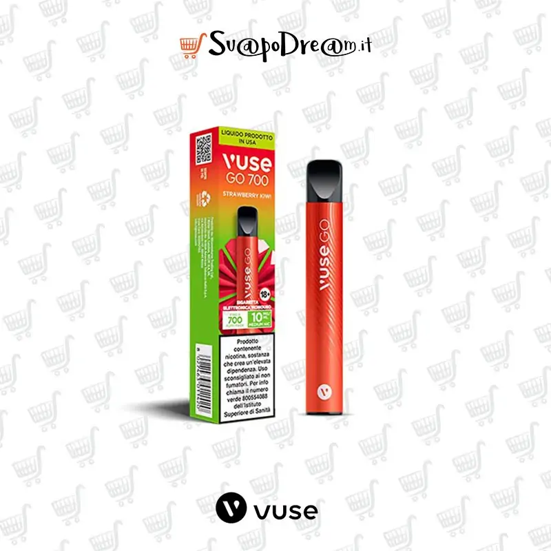 VUSE GO 700 Pod Mod Usa e Getta STRAWBERRY KIWI 700 PUFF