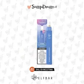 ELFBAR - Pod Mod Usa e Getta T600 BLUEBERRY SOUR RASPBERRY 600 PUFF