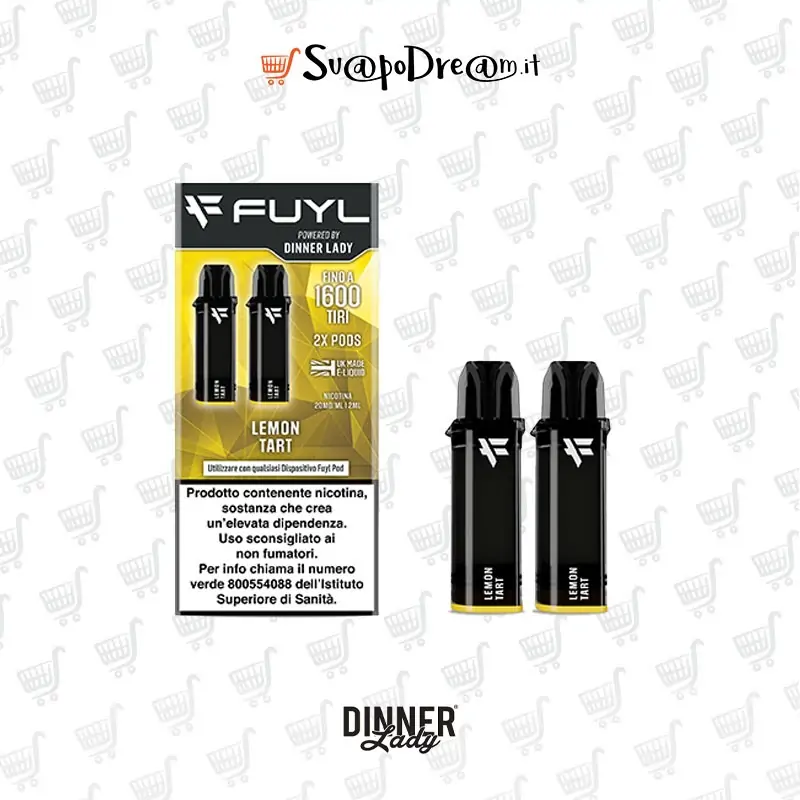DINNER LADY - Cartuccia Pod Precaricata FUYL LEMON TART 2pz