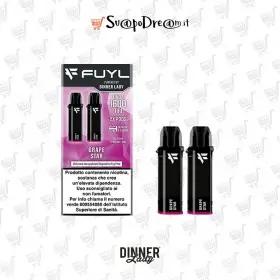 DINNER LADY - Cartuccia Pod Precaricata FUYL GRAPE STAR 2pz