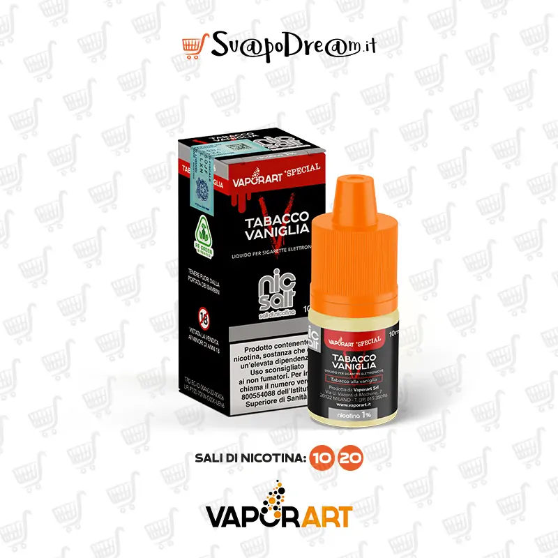 VAPORART NicSalt - Liquido 10ml TABACCO VANIGLIA