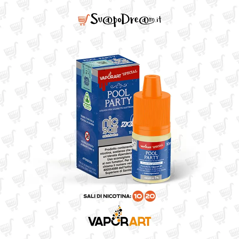 VAPORART NicSalt - Liquido 10ml POOL PARTY