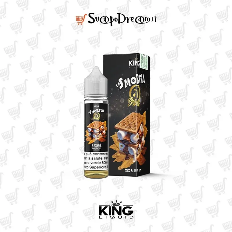 KING LIQUID - Liquido Mix&Vape 20ml LA SMORFIA 71 BLACK