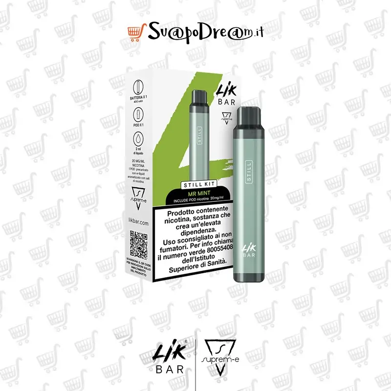 SUPREM-E LIK BAR STILL KIT GREY + 1 Pod MR MINT