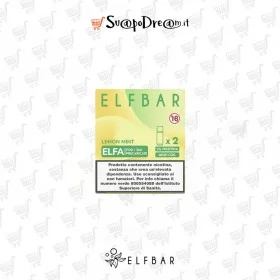 ELFBAR ELFA - Cartuccia Pod Precaricata LEMON MINT 2pz