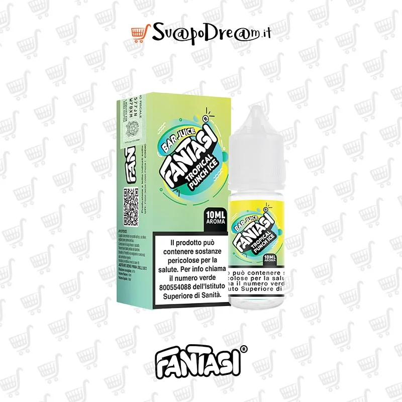 FANTASI VAPE - Aroma Concentrato 10ml Bar Juice TROPICAL PUNCH ICE