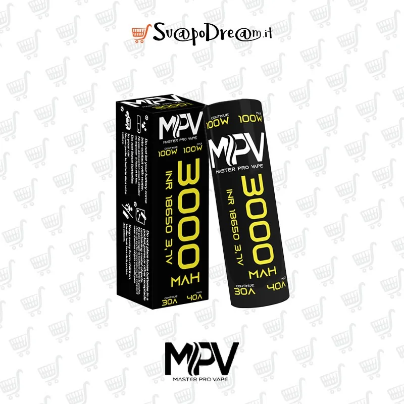 MPV - Batteria 18650 INR 3000mAh 40A 1pz