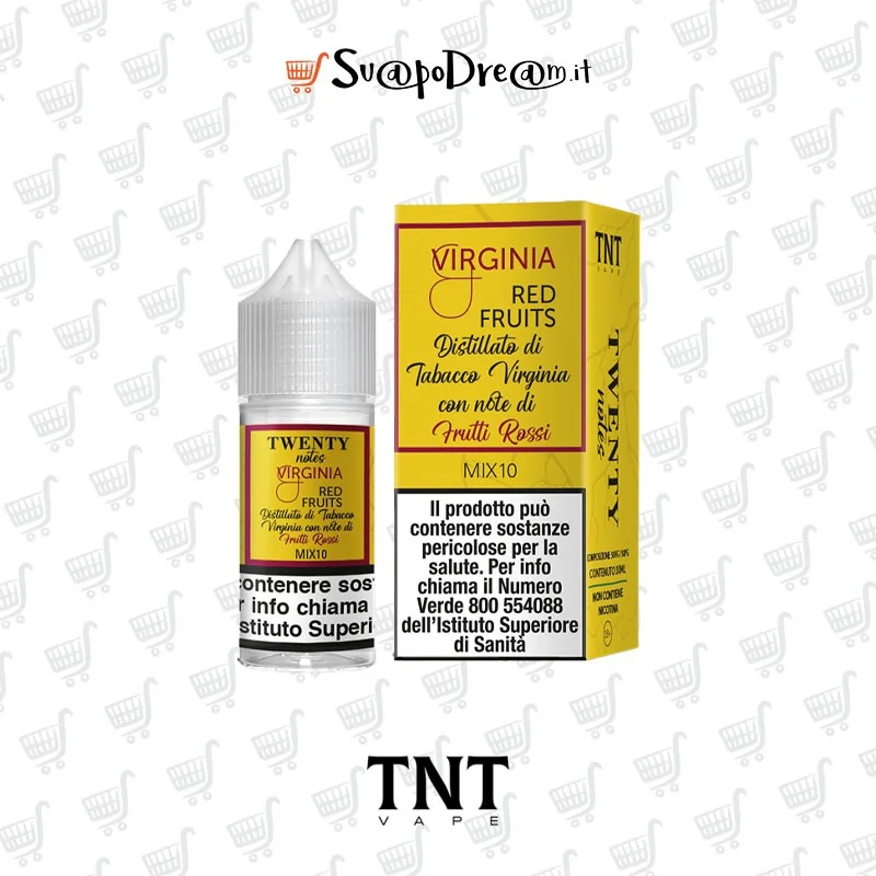 TNT VAPE -  Liquido Mix&Vape 10ml Twenty Notes VIRGINIA RED FRUITS