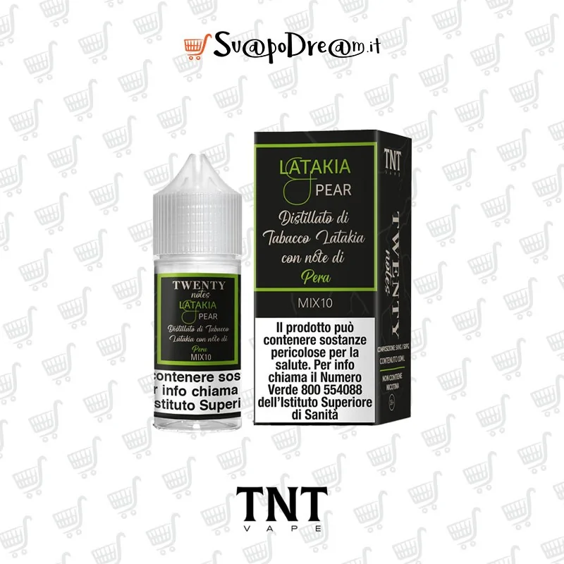 TNT VAPE -  Liquido Mix&Vape 10ml Twenty Notes LATAKIA PEAR