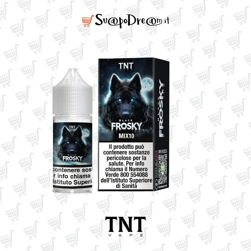 TNT VAPE -  Liquido Mix&Vape 10ml FROSKY BLACK