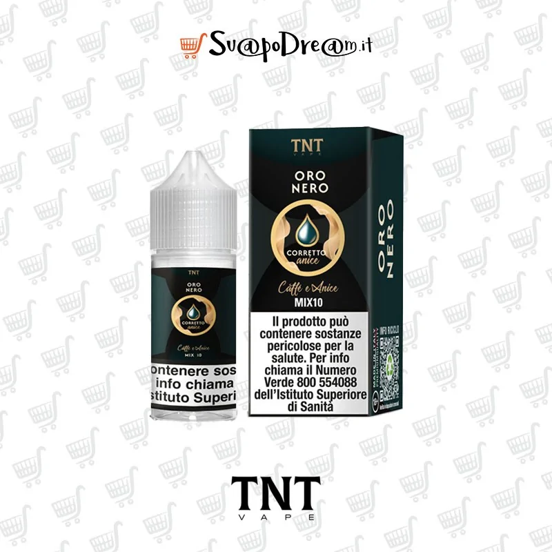 TNT VAPE -  Liquido Mix&Vape 10ml Oro Nero CAFFE E ANICE