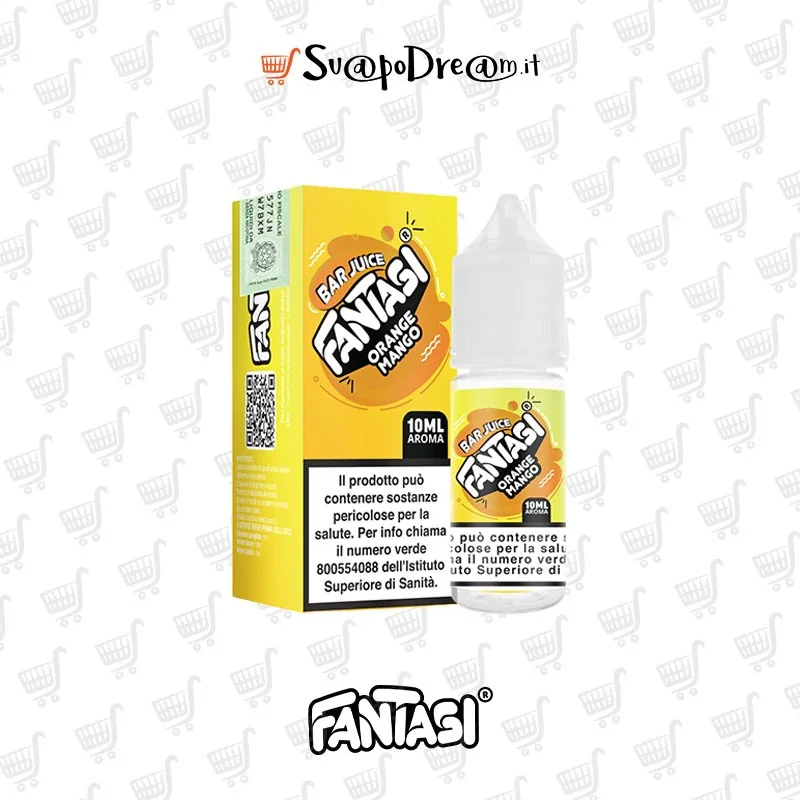 FANTASI VAPE - Aroma Concentrato 10ml Bar Juice ORANGE MANGO